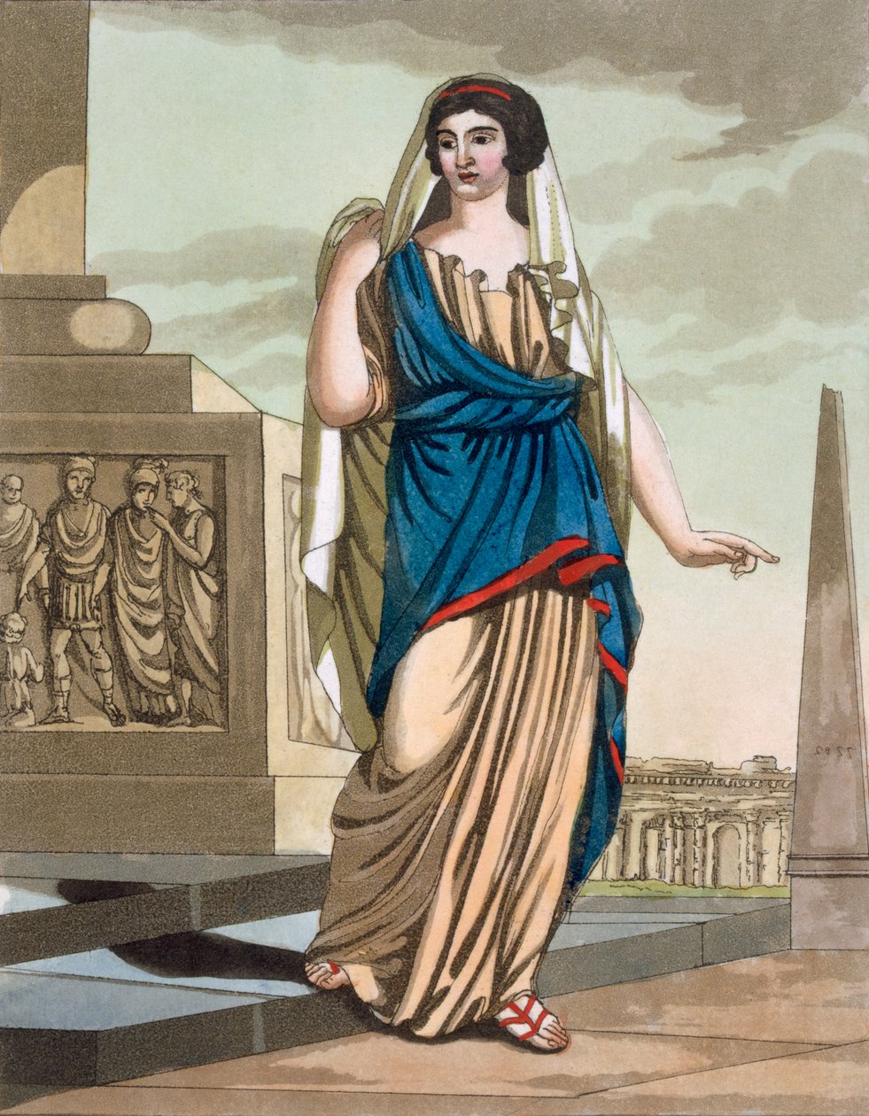 Female Citizen of Ancient Rome, en folio fra 