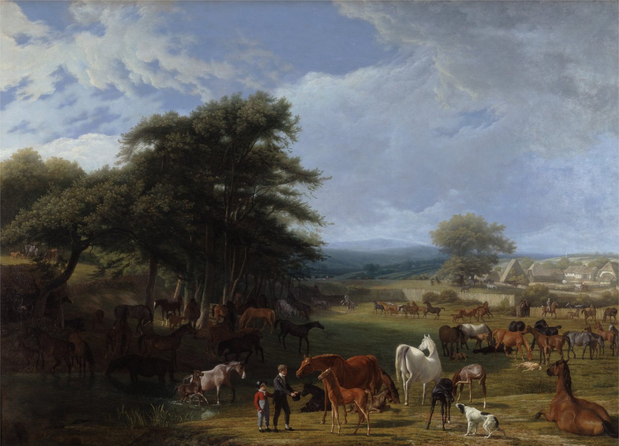 Lord Riverss Stud Farm, Stratfield Saye av Jacques Laurent Agasse