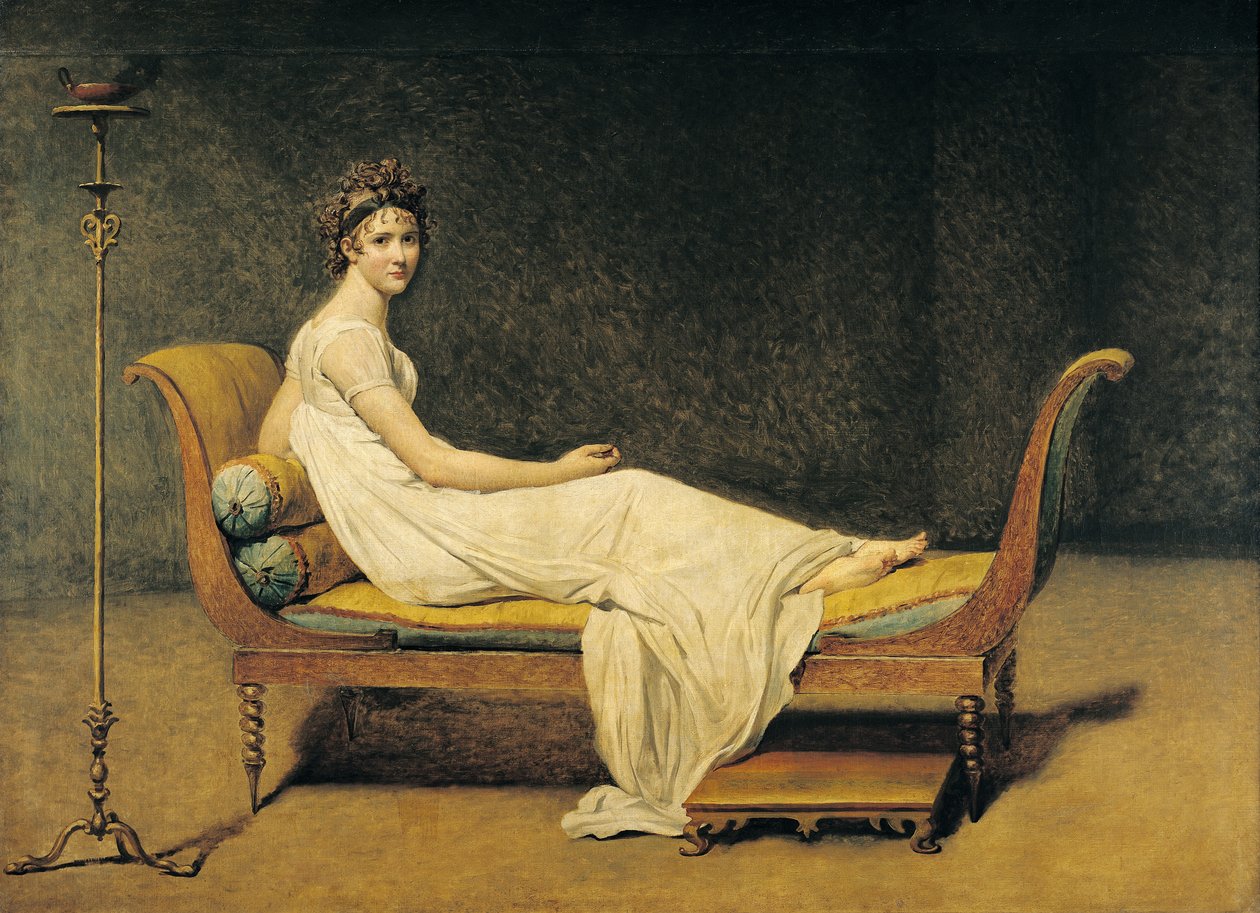 Madame Recamier, 1800 av Jacques Louis David