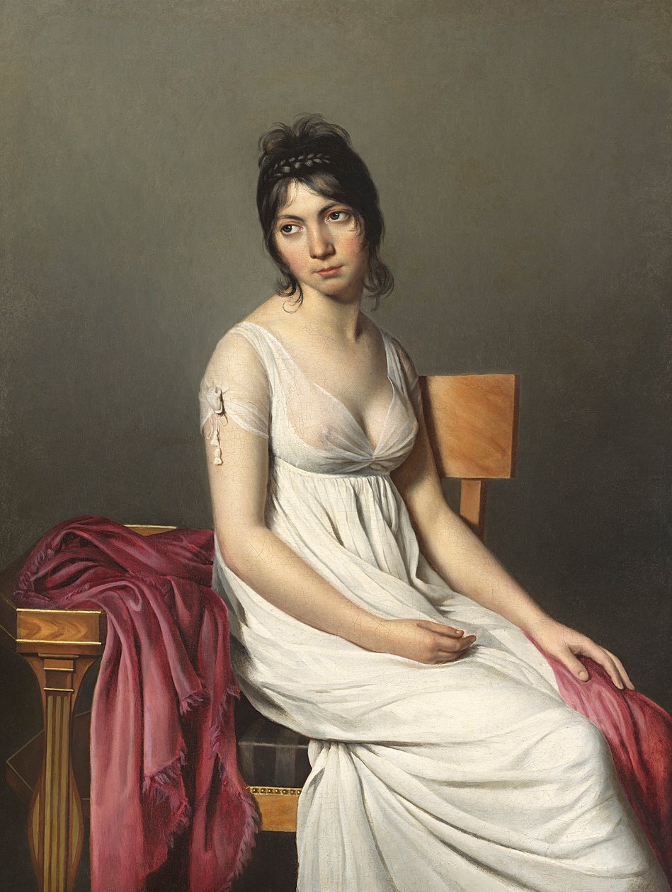 Portrett av en ung kvinne i hvitt, ca. 1798 av Jacques Louis David