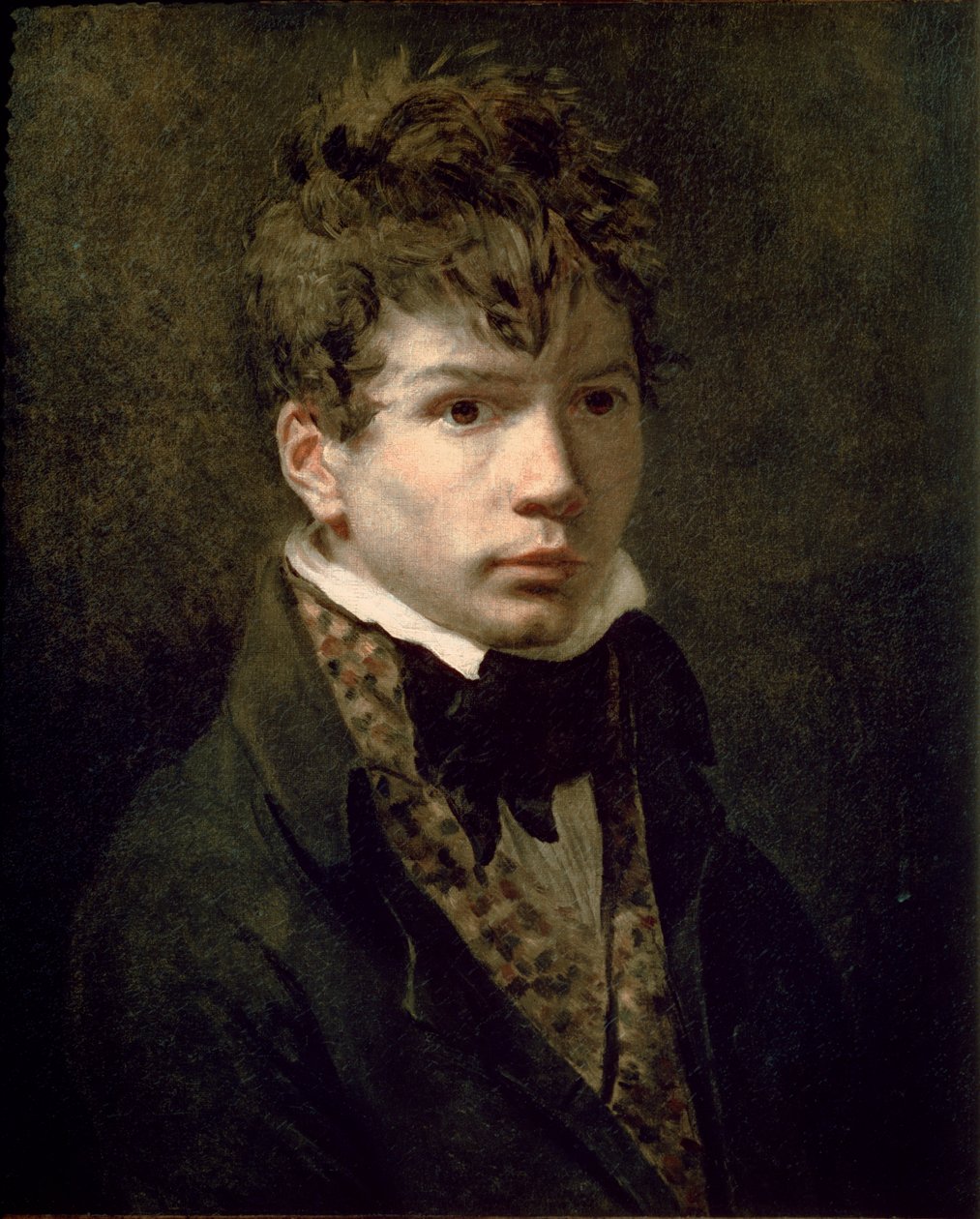 Portrett av de unge Ingres (1780-1867) 1790-tallet av Jacques Louis David