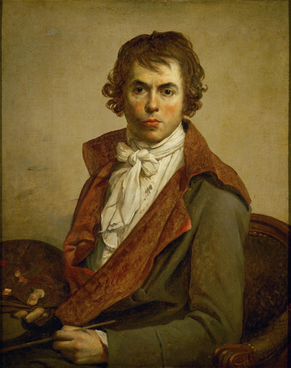 Selvportrett av Jacques Louis David