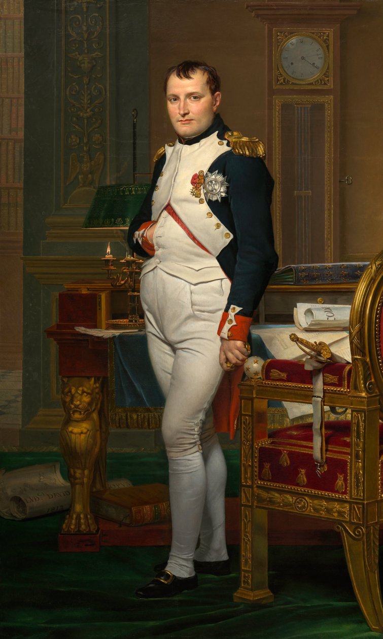 Keiseren Napoleon i hans studie på Tuileriene av Jacques Louis David