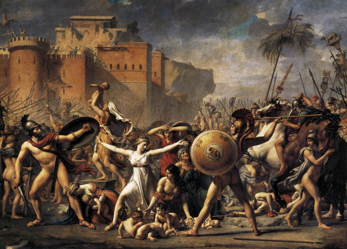 Intervensjonen til Sabine -kvinnene av Jacques Louis David