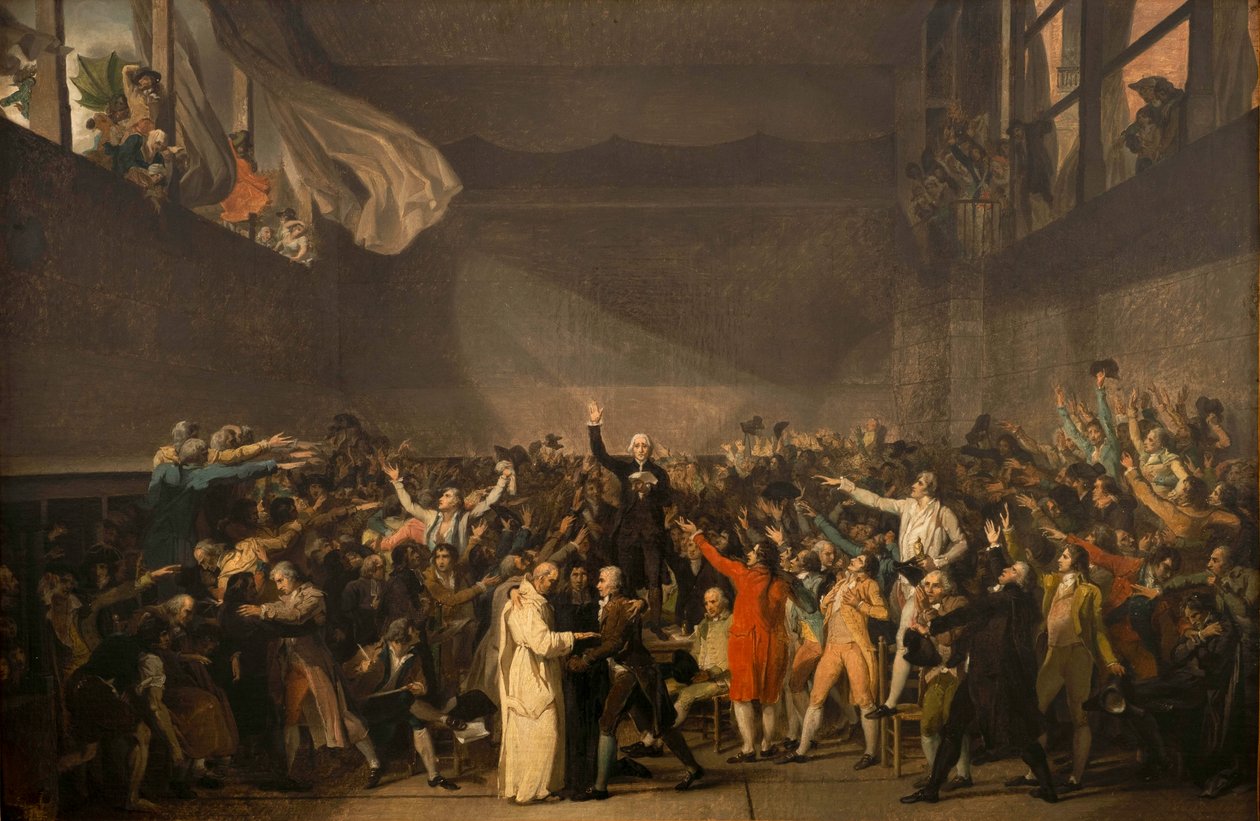 Tennisbaneeden, 20. juni 1789, 1791 av Jacques Louis David