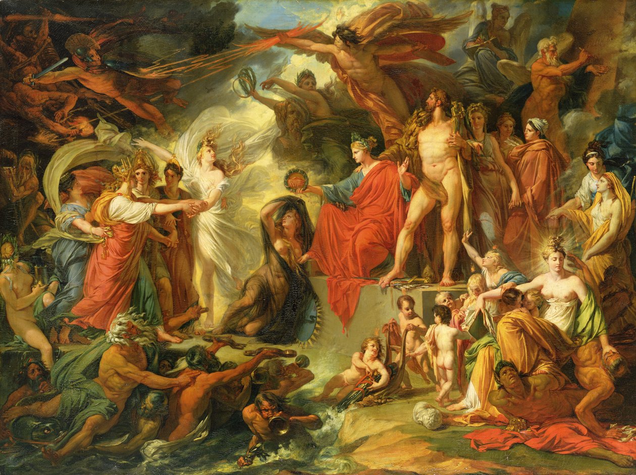 Sivilisasjonens triumf, ca. 1794-98 av Jacques Reattu