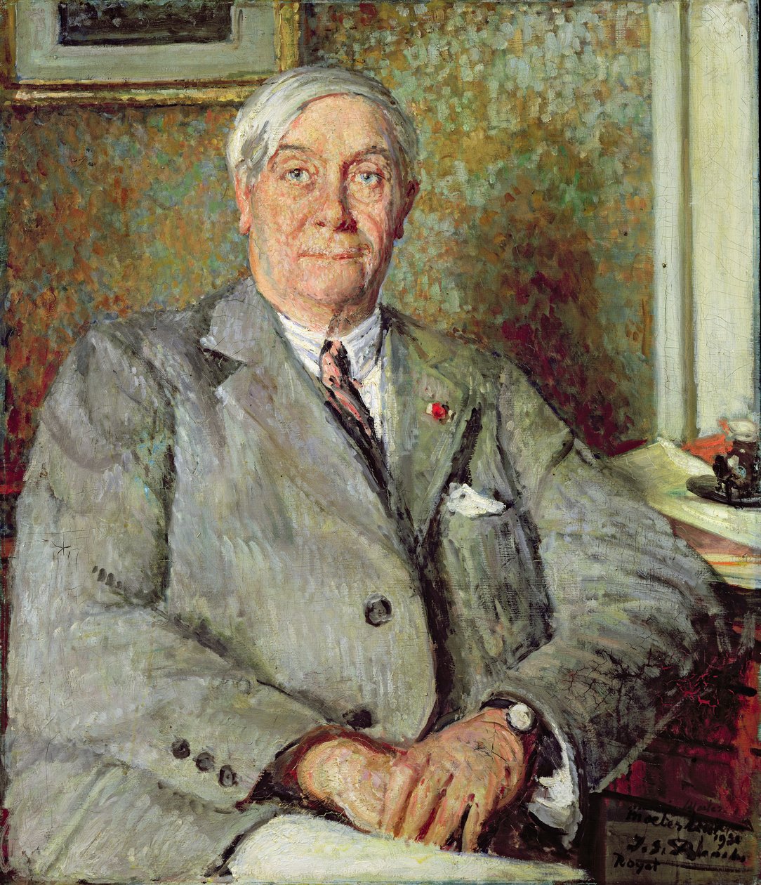 Maurice de Maeterlinck (1862-1949) 1931 av Jacques Emile Blanche