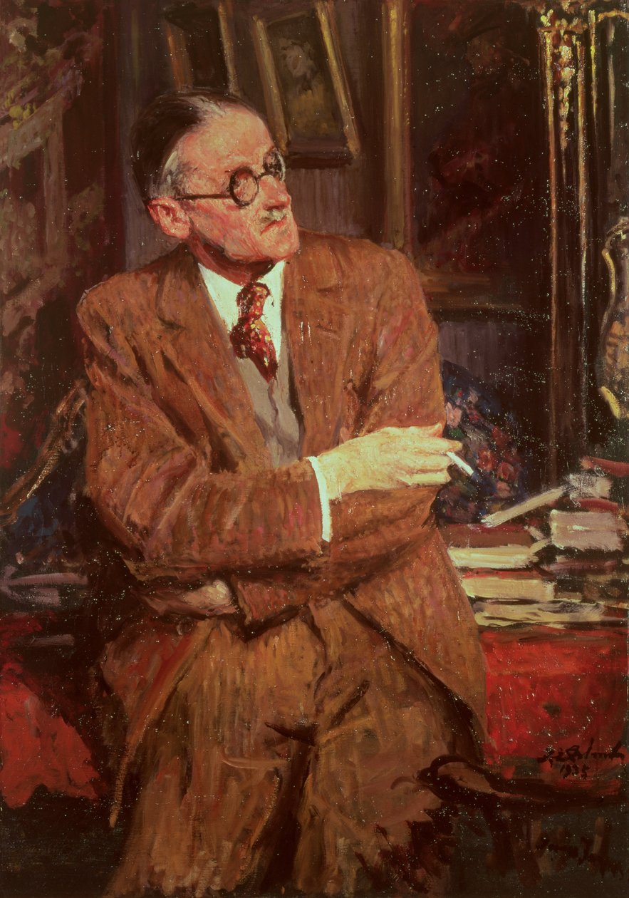 Portrett av James Joyce (1882-1941), 1935 av Jacques Emile Blanche
