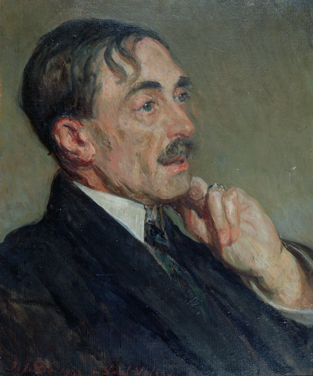Portrett av Paul Valery, 1923 av Jacques Emile Blanche
