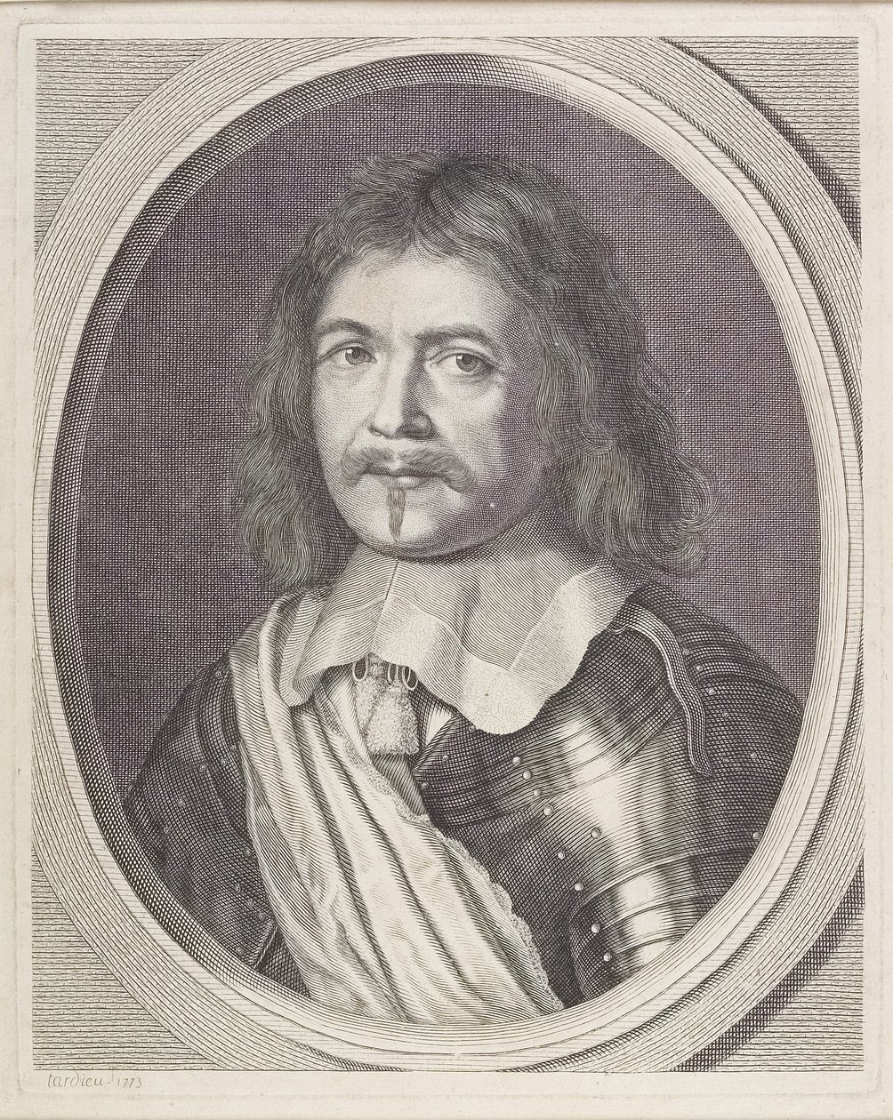 Portrett byste av Jacques Nicolas Tardieu