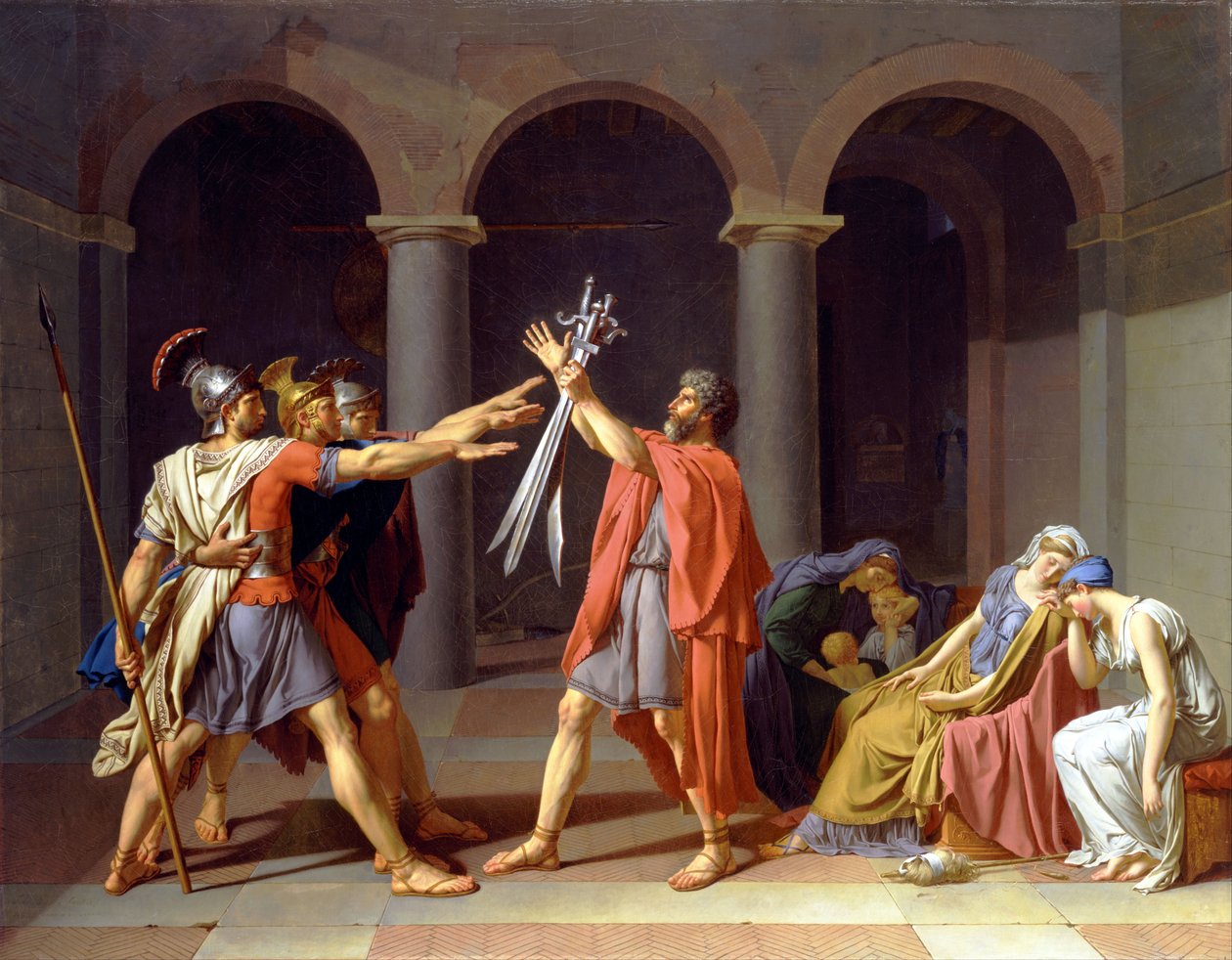Ed av Horatii av Jacques Louis David