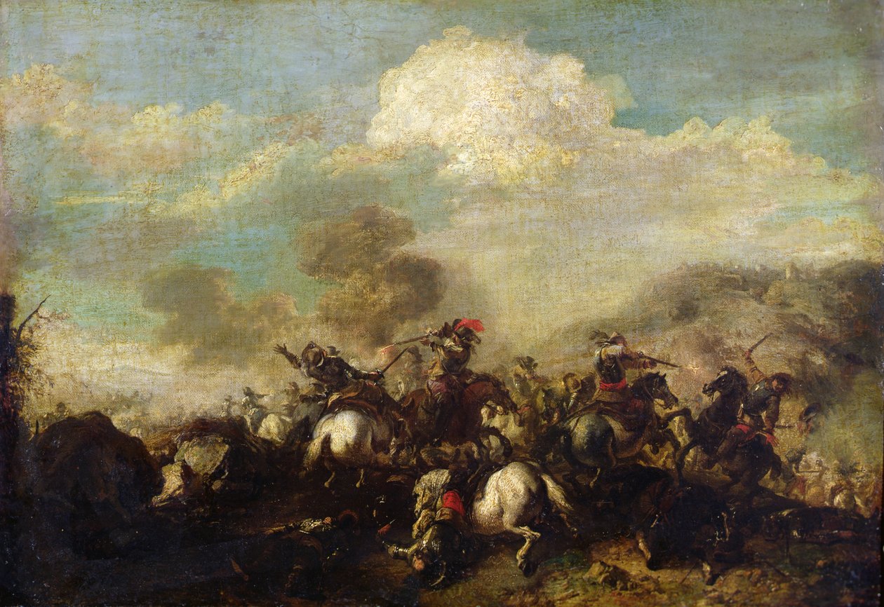 Kamp av kavaleriet av Jacques 1621 76 Courtois