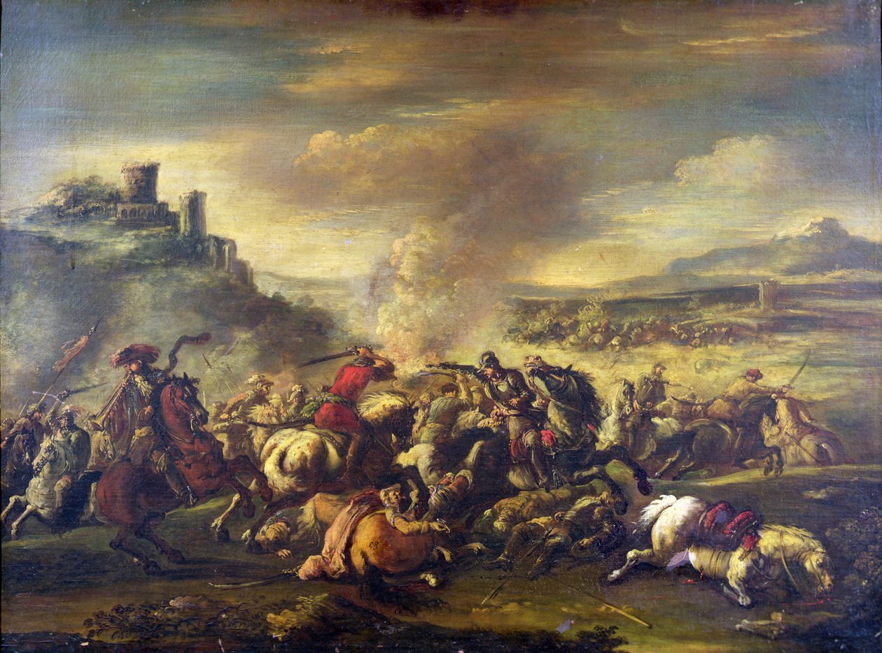 Kamp av kavaleriet av Jacques 1621 76 Courtois