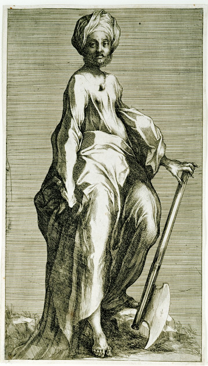 Saint Matthias, ca. 1600-1616 (etsing og gravering) av Jacques Bellange