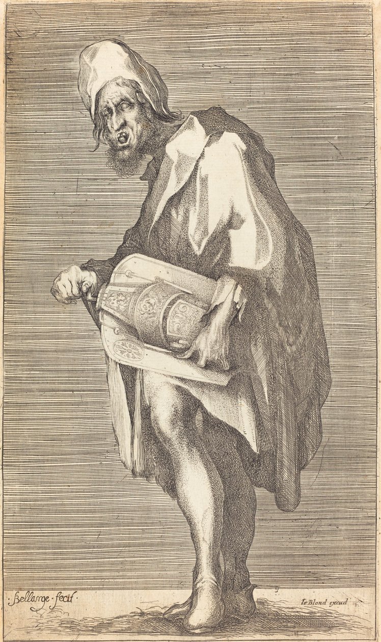 The Blind Hurdy Guerdy-spiller av Jacques Bellange