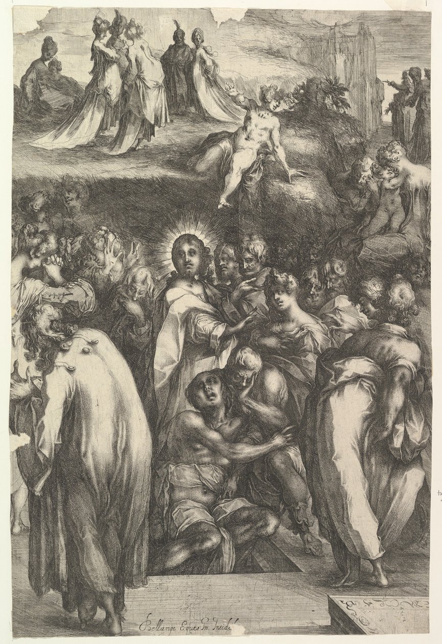 The Raising of Lasarus, 1595-1616. av Jacques Bellange