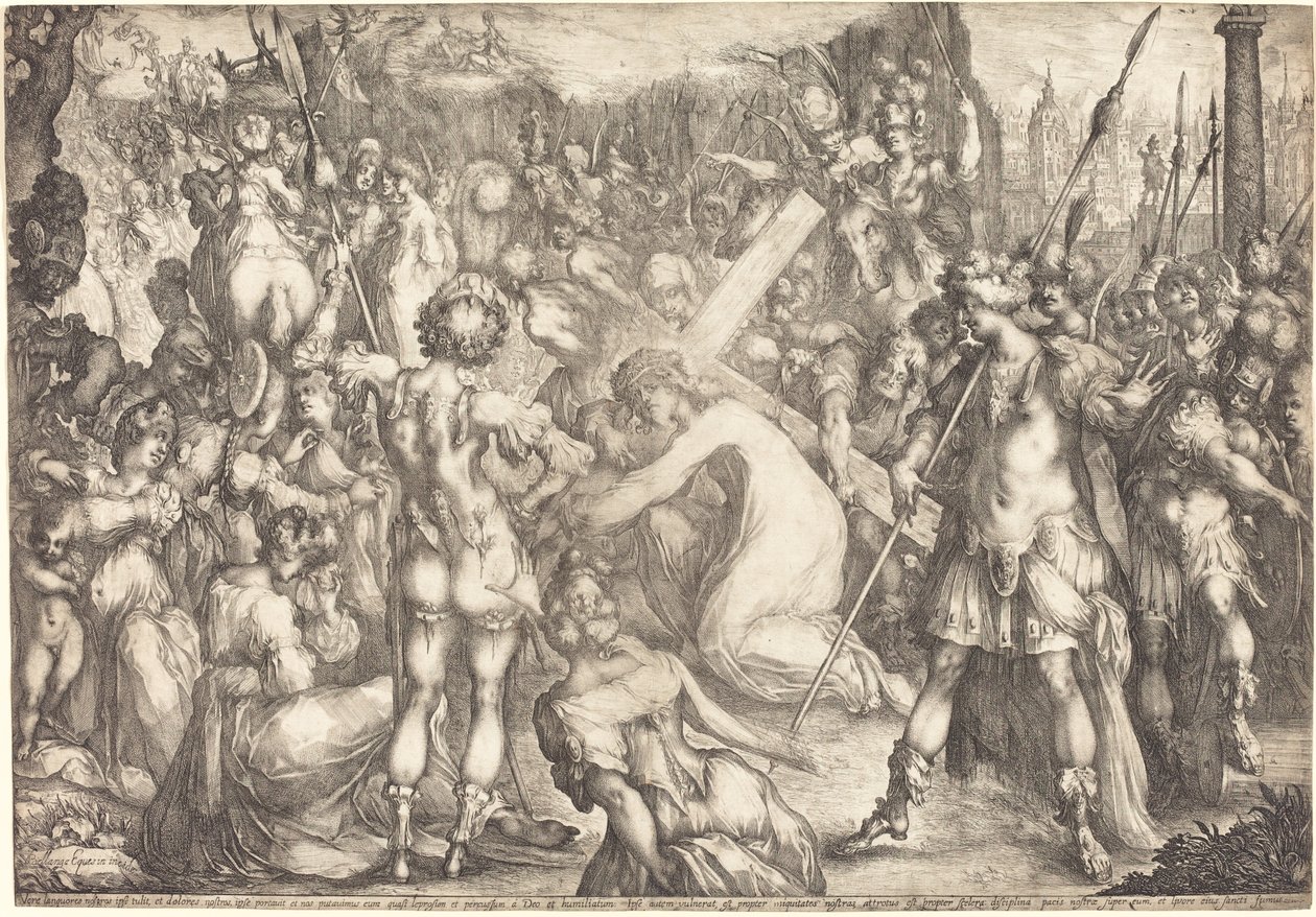 Veien til Golgata. av Jacques Bellange