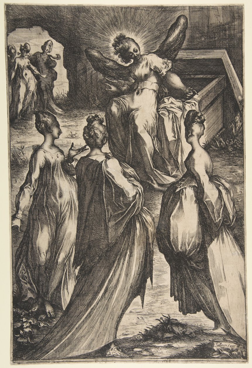 Tre Marys ved graven. av Jacques Bellange