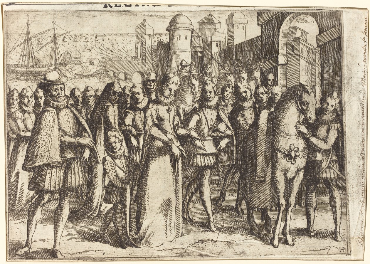 Ankomst til Valencia [recto] av Jacques Callot