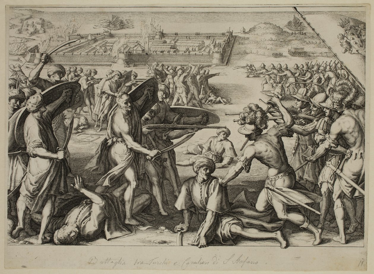Attack of Bones sterke fremskritt av Jacques Callot