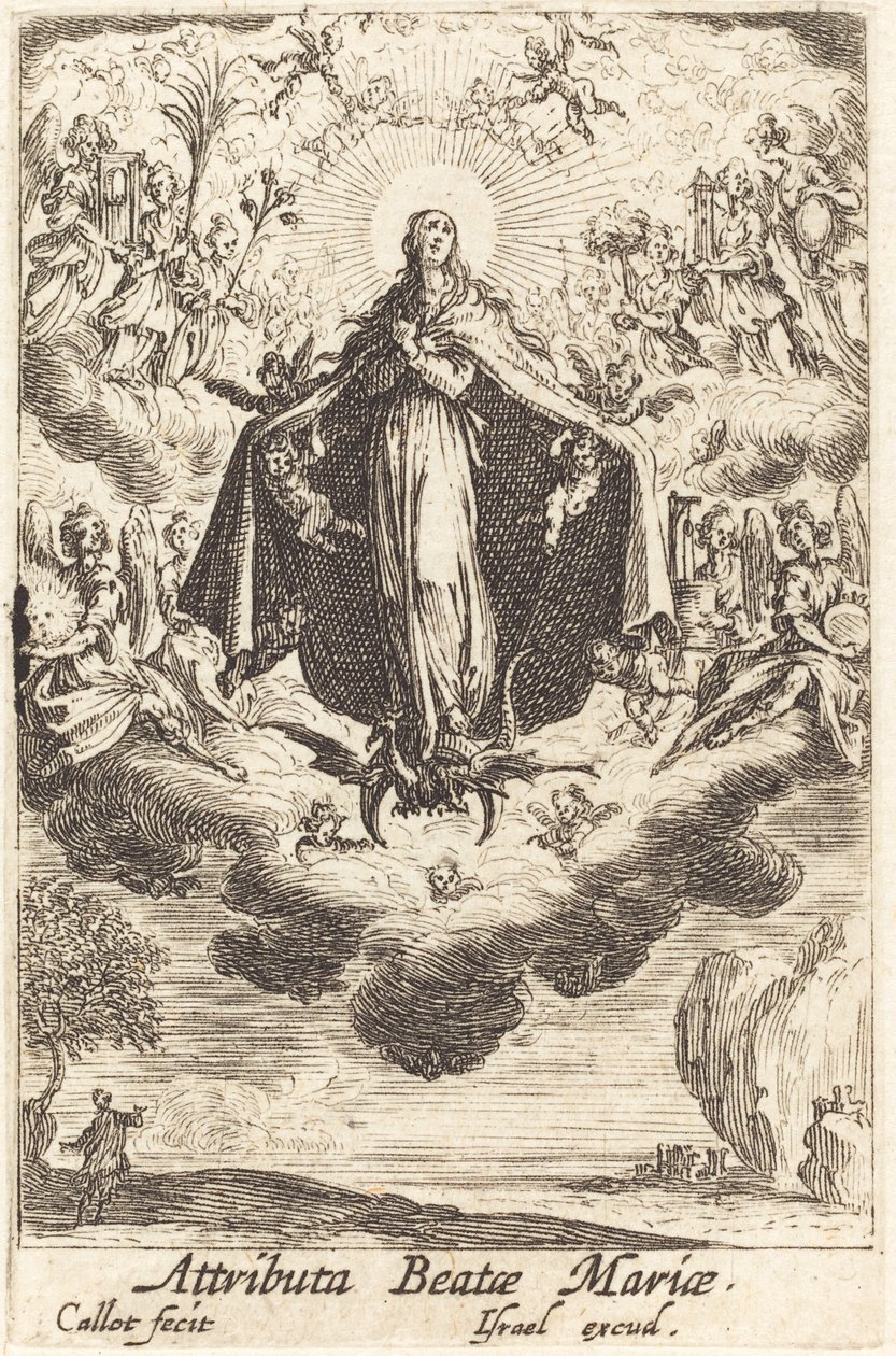 Jomfruens attributter av Jacques Callot