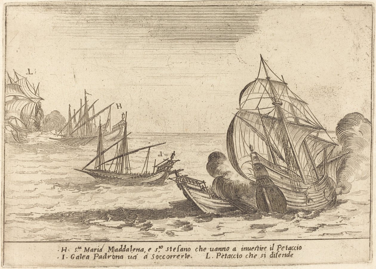 Ombordstigning av Petaccio av Jacques Callot