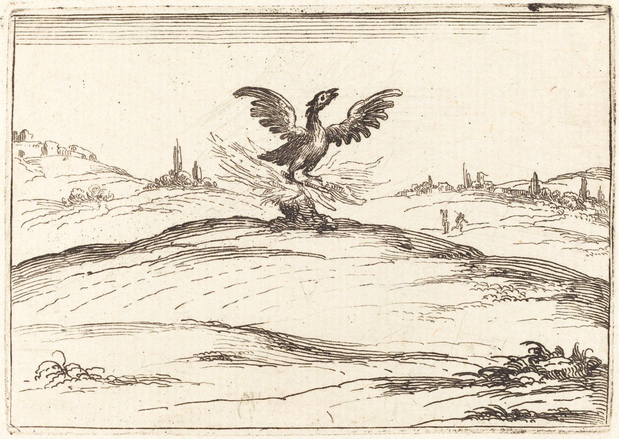 Brennende Phoenix av Jacques Callot