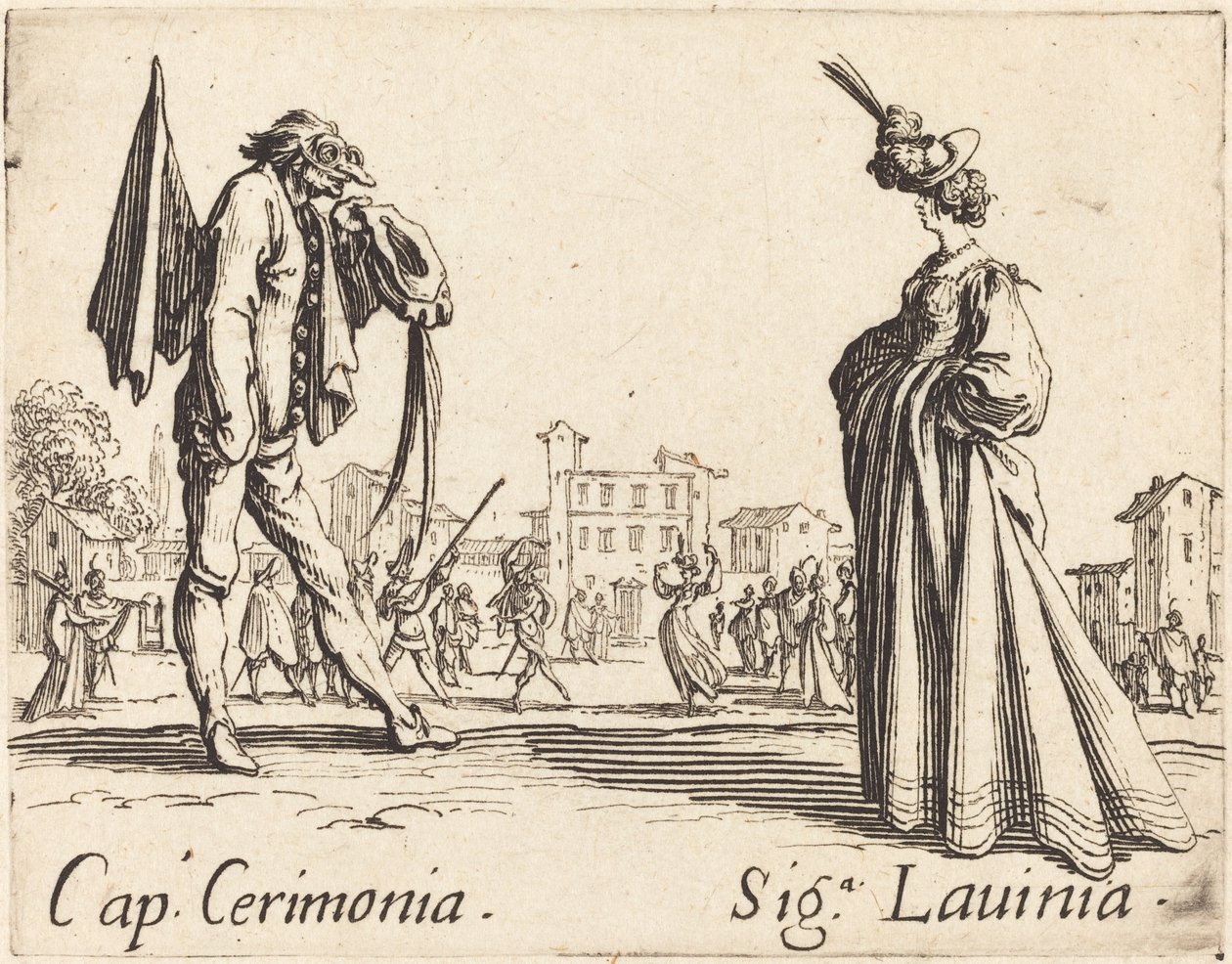 Cap. Seremoni og Siga. Lavinia av Jacques Callot