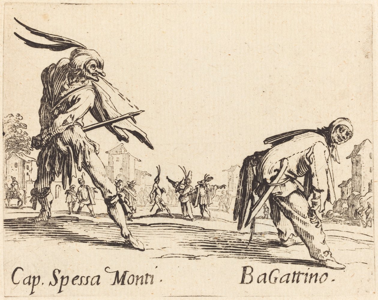 Cap. Spessa Monti og Bagattino av Jacques Callot