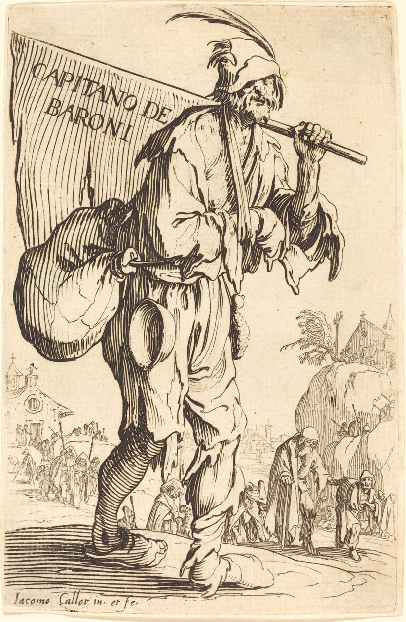 Kaptein for baronene av Jacques Callot