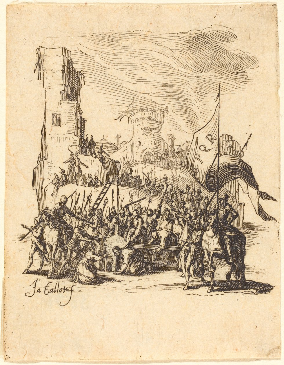 Kristus som bærer korset av Jacques Callot