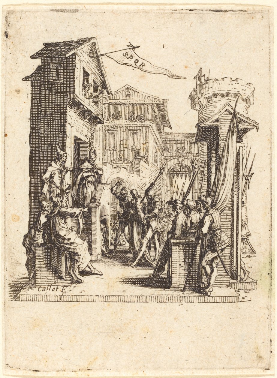 Kristus før Kaifas av Jacques Callot