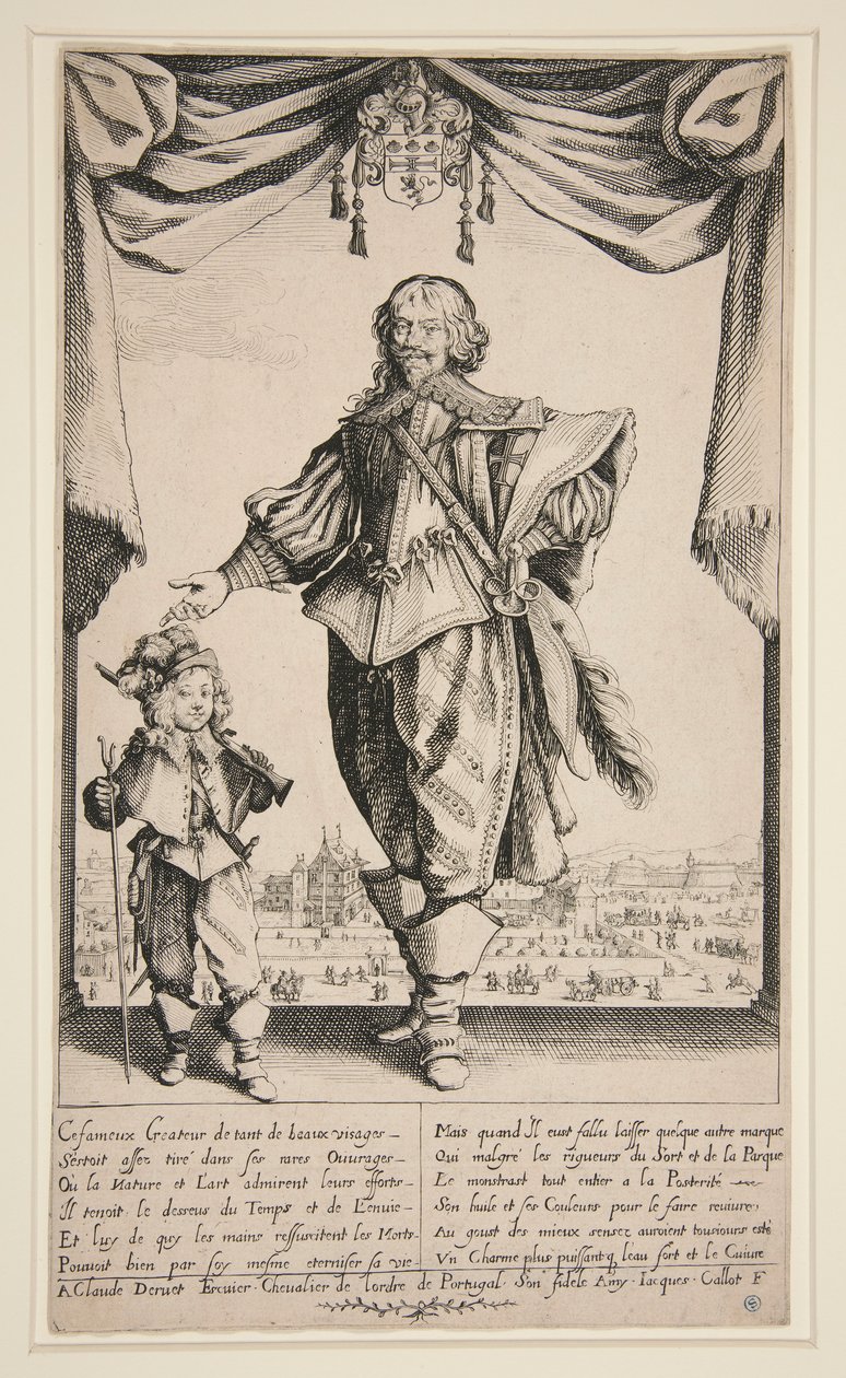 Claude Deruet (Portrett av Deruet) av Jacques Callot