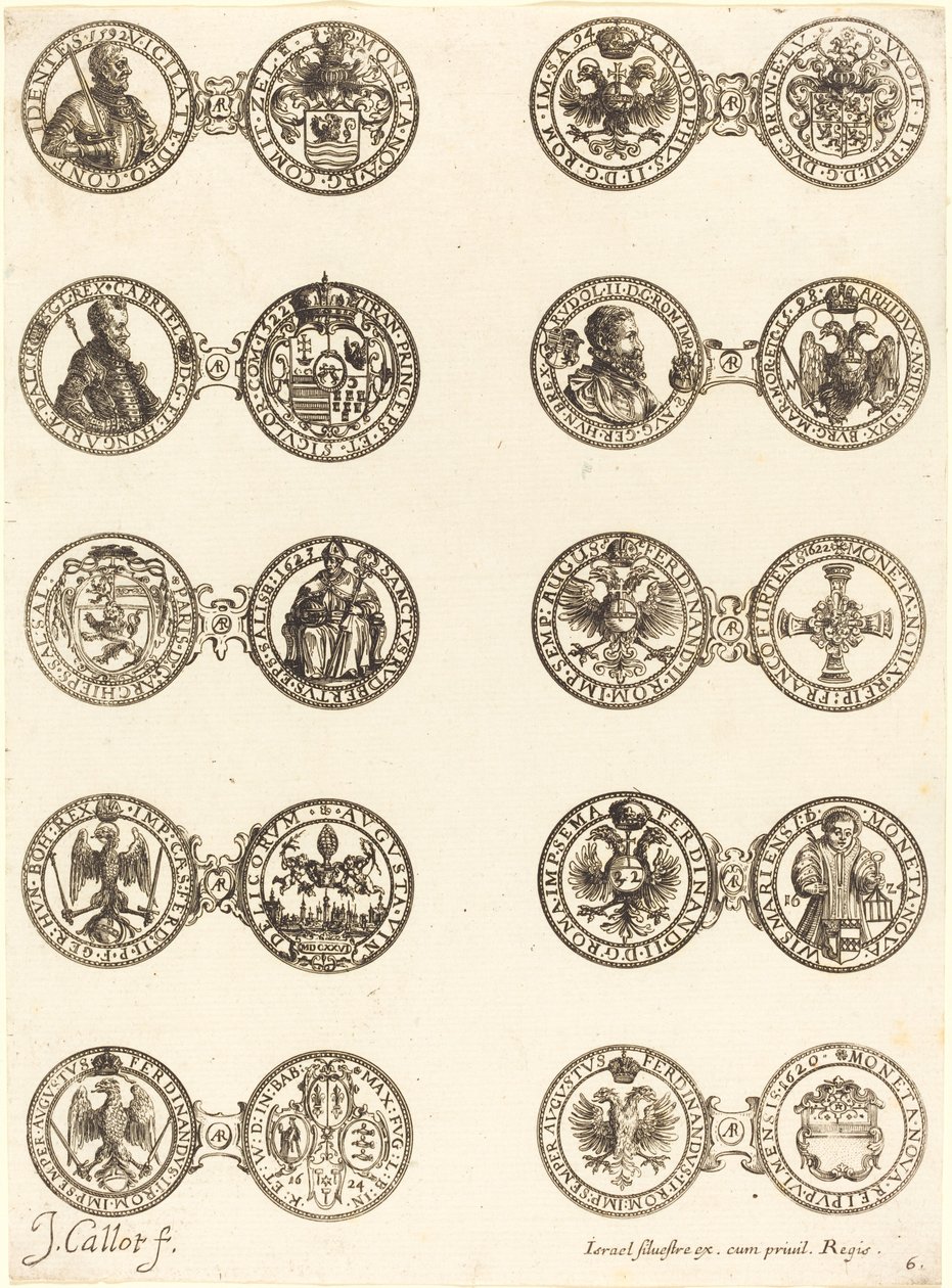 Mynter [plate 6]. av Jacques Callot