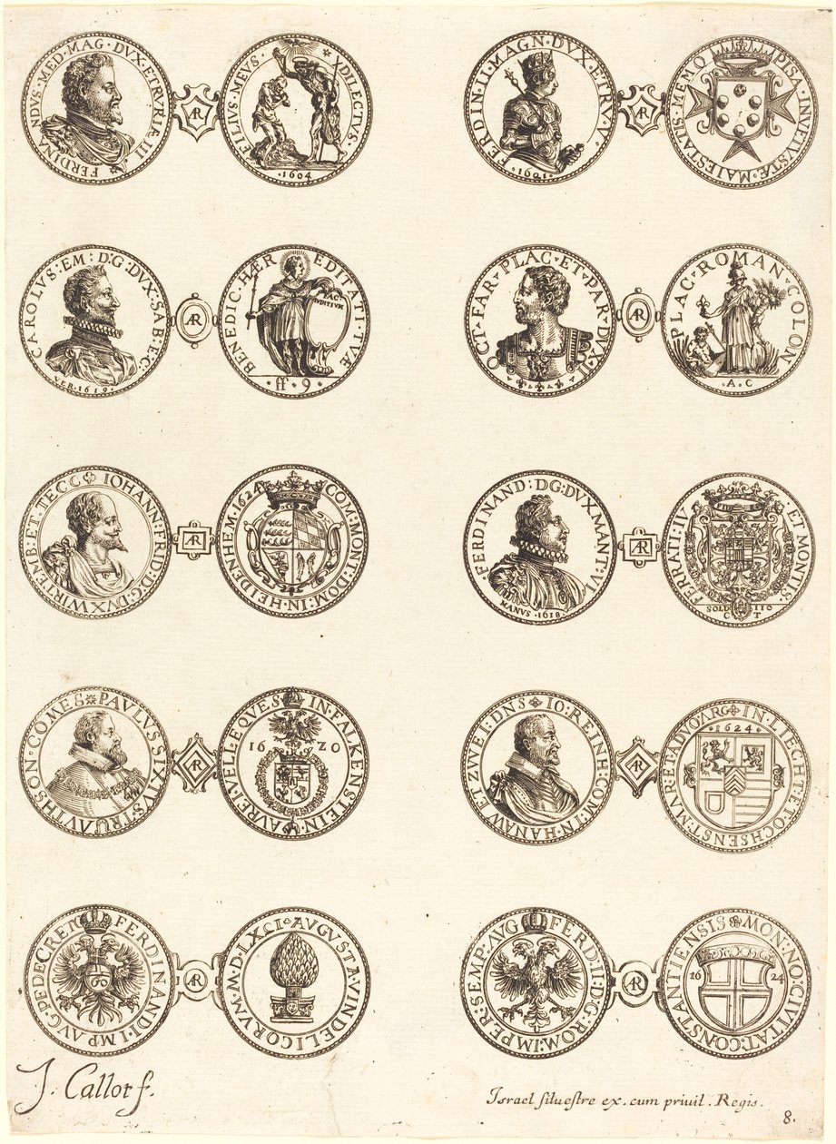 Mynter [plate 8] av Jacques Callot