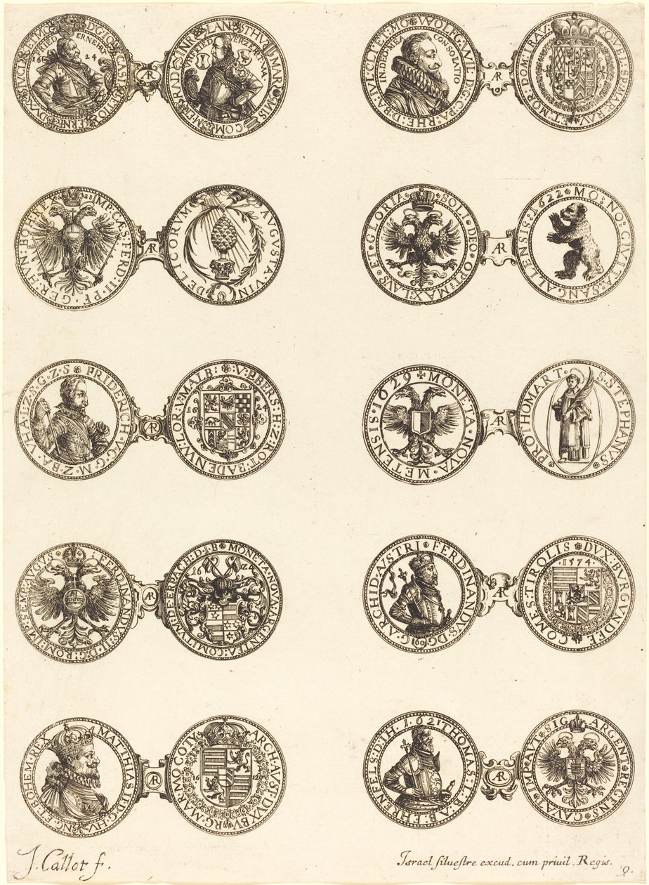 Mynter [plate 9] av Jacques Callot