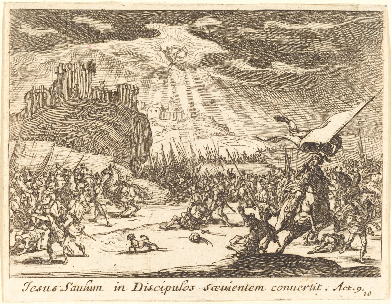 Omvendelse av Paulus av Jacques Callot