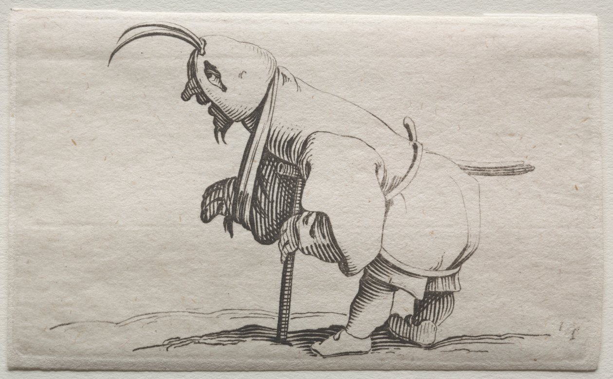 Krøpling med hette. av Jacques Callot