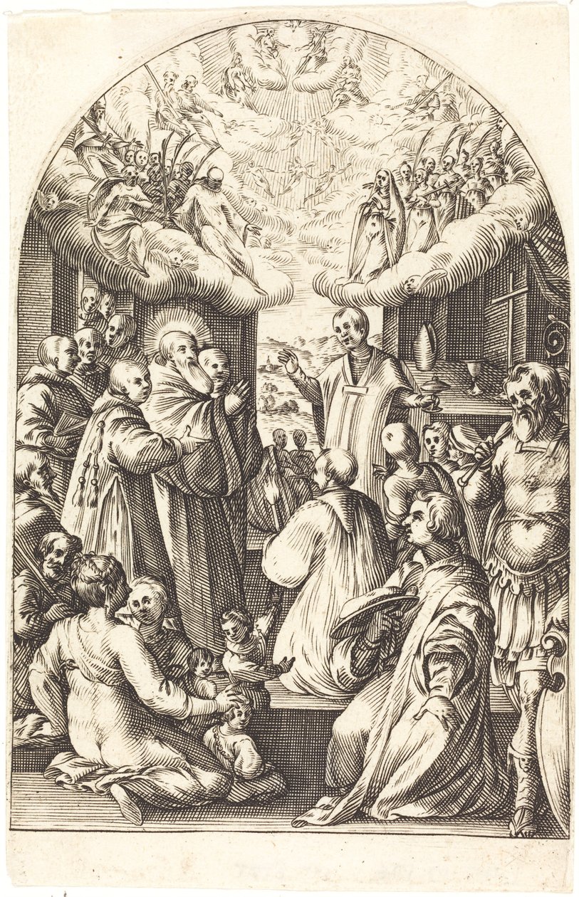 Den hellige Benedikts død av Jacques Callot