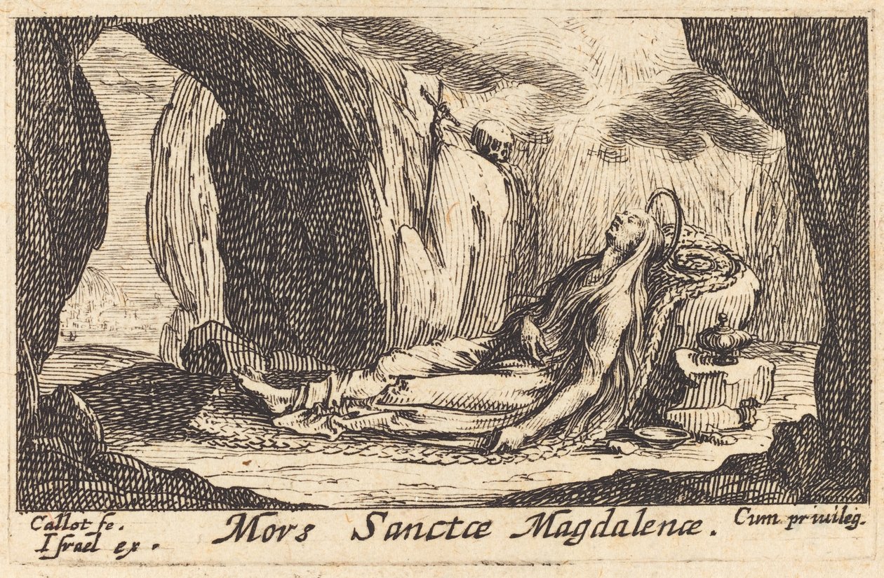 Magdalenas død av Jacques Callot