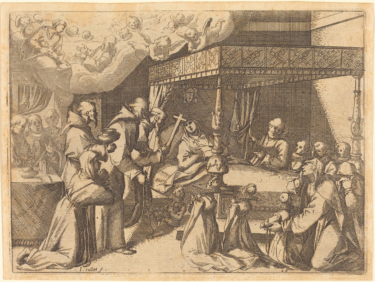Dronningens død, 1612. av Jacques Callot