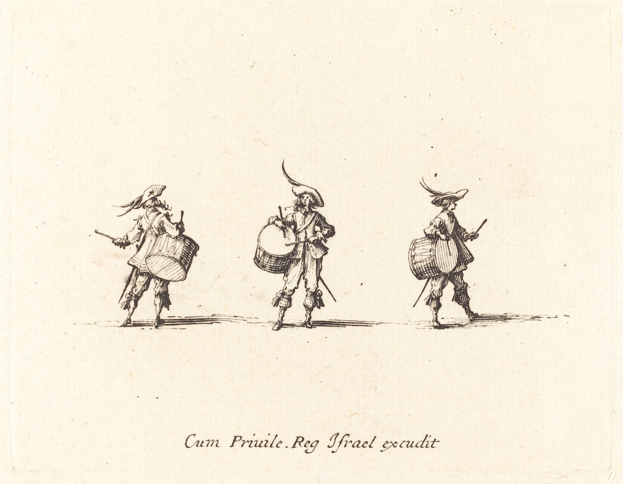 Drill med trommer av Jacques Callot