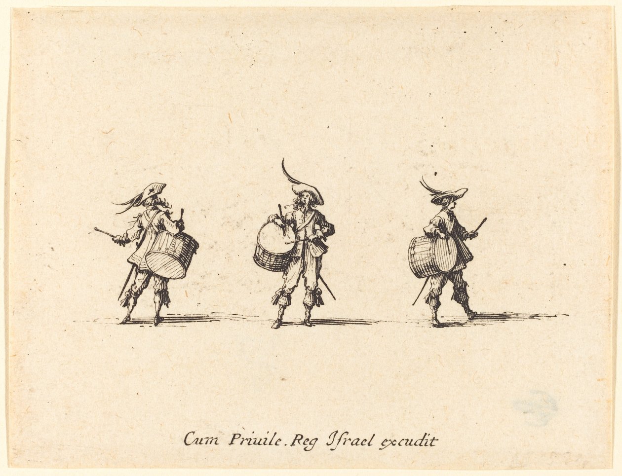 Drill med trommer av Jacques Callot