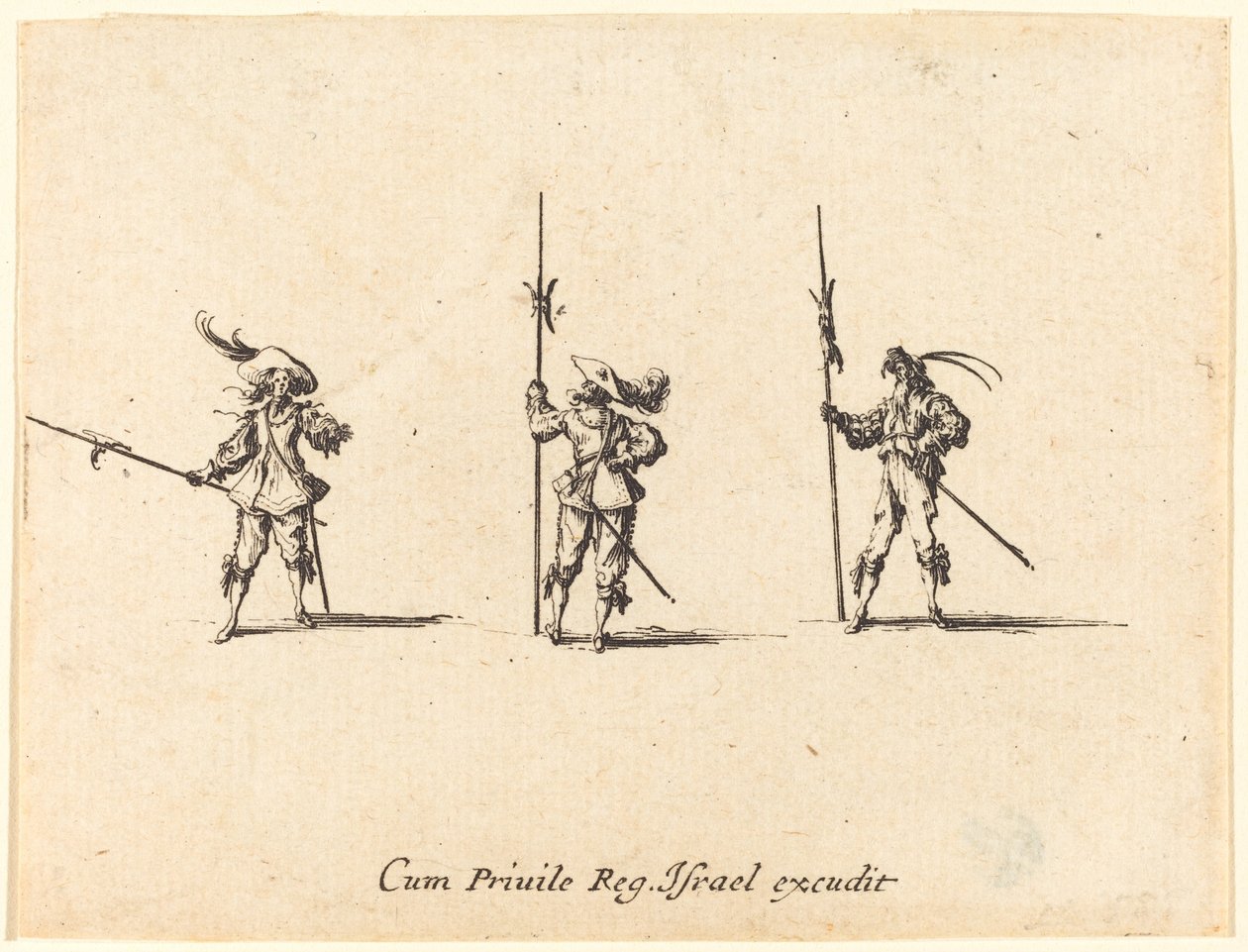 Bor med hellebarder av Jacques Callot