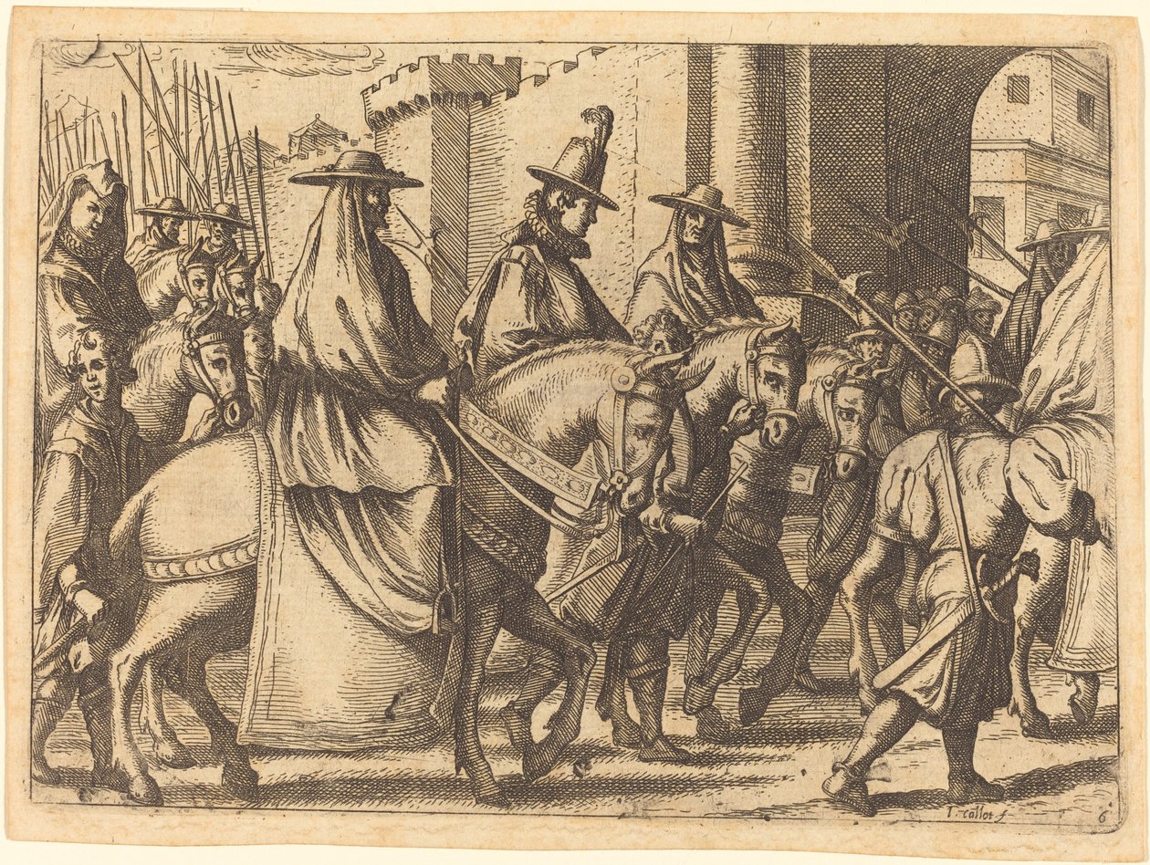 Inngang til Ferrara av Jacques Callot