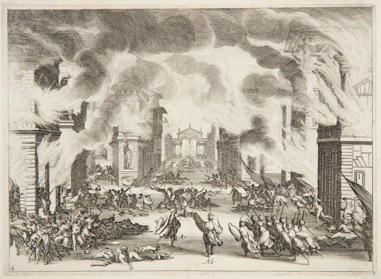 Fjerde akt av Soliman av Jacques Callot