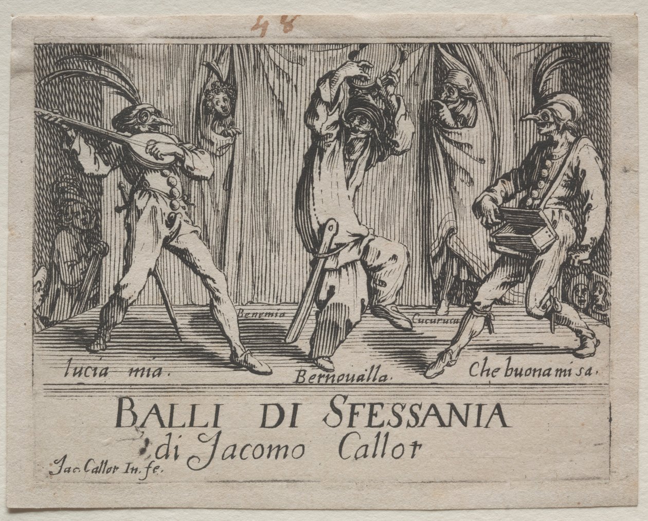 Frontispice, 1621. av Jacques Callot