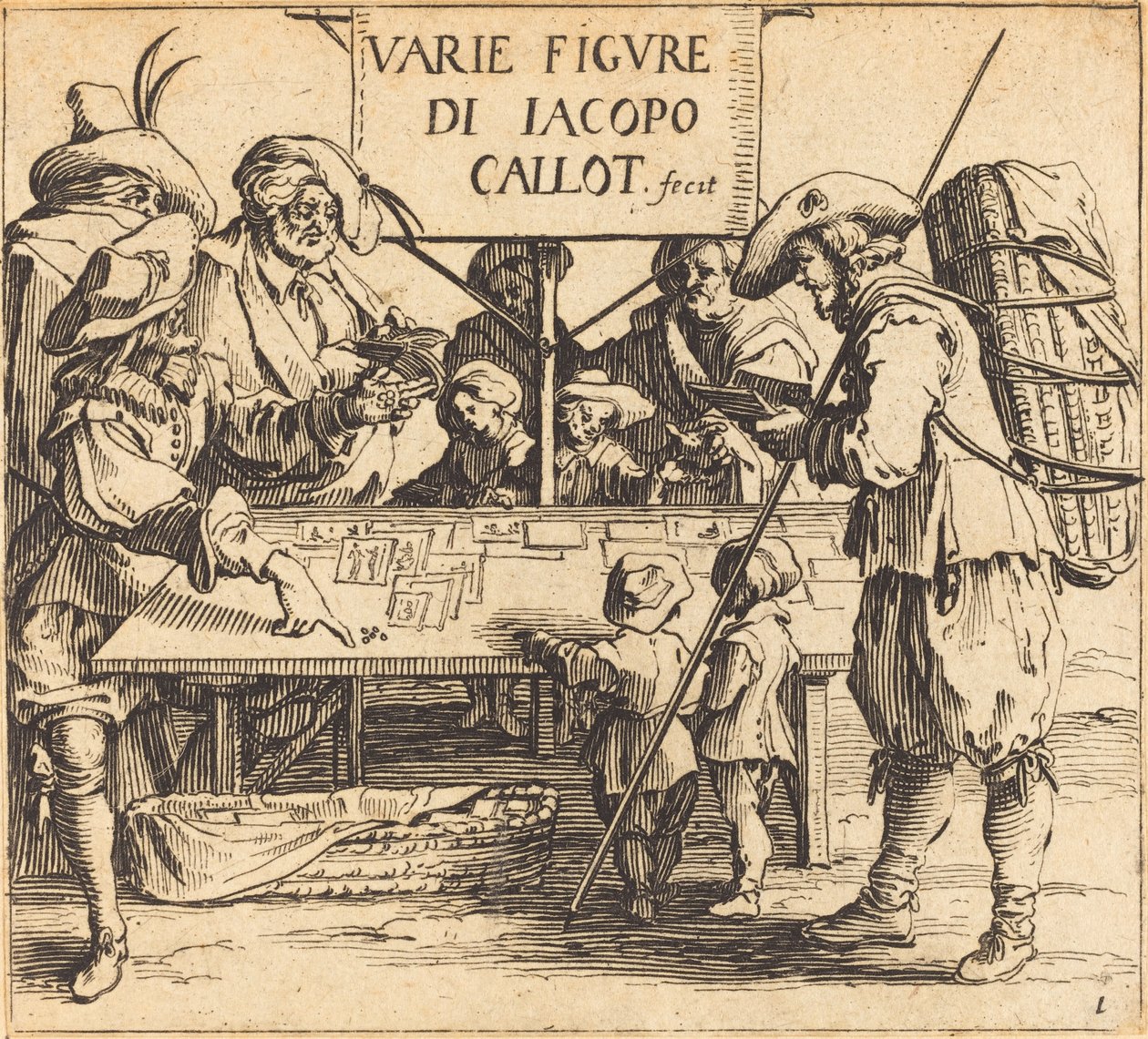 Frontispice for "Varie Figure" av Jacques Callot
