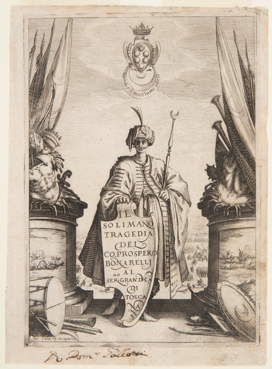 Frontispice av Soliman, Second State av Jacques Callot