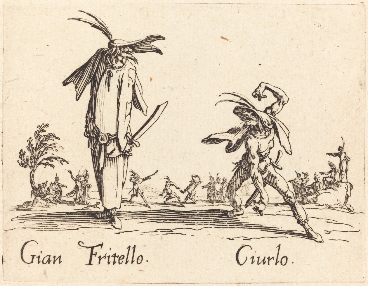Gian Fritello og Ciurlo av Jacques Callot